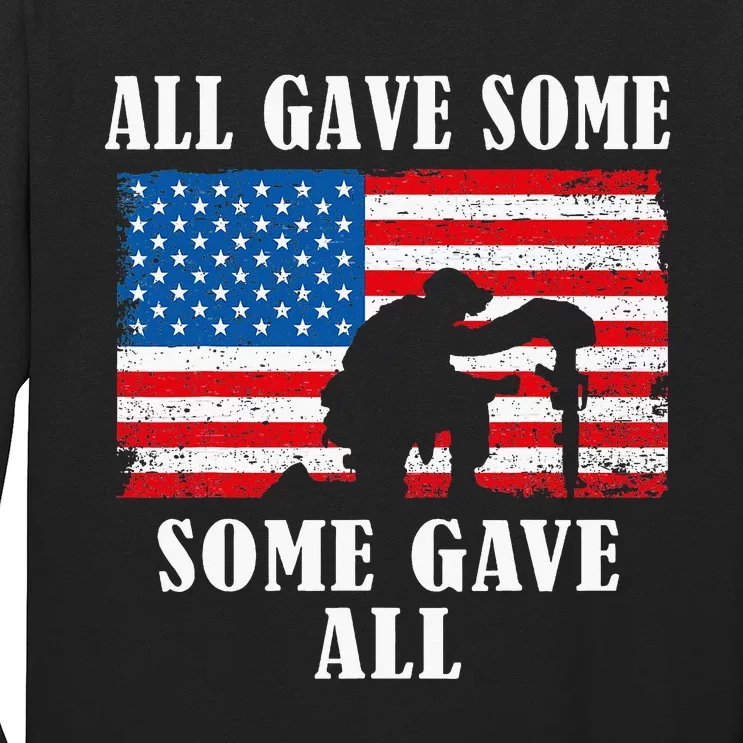 Some Gave All Memorial Veterans Day Partiotic Usa Long Sleeve Shirt