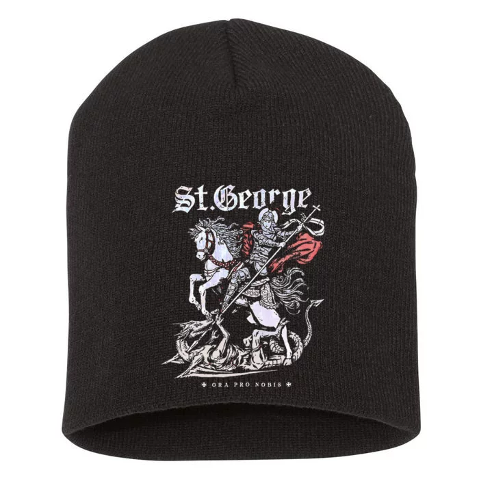 St. George And The Dragon Short Acrylic Beanie