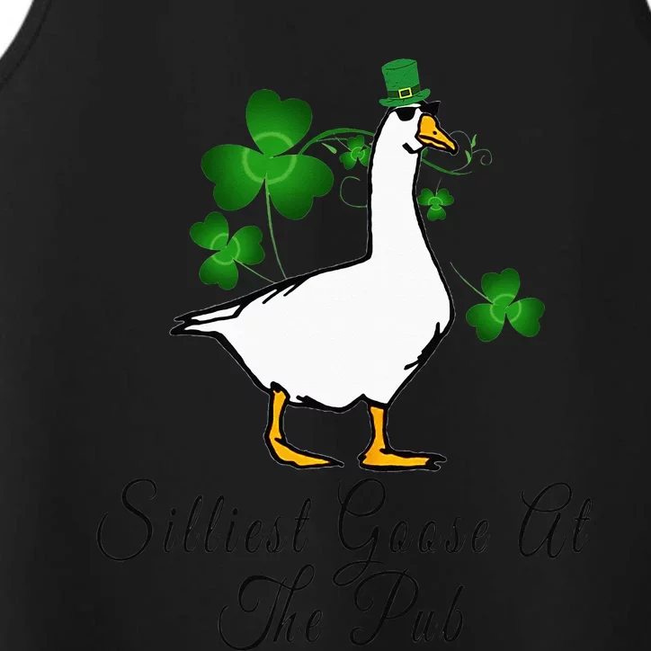 Silliest Goose At The Pub Funny St. Patrick’s Day Performance Tank