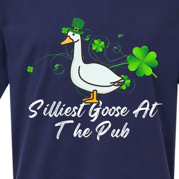 Silliest Goose At The Pub St. Patrick’s Day Sueded Cloud Jersey T-Shirt