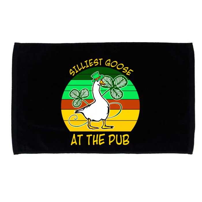 Silliest Goose At The Pub Microfiber Hand Towel