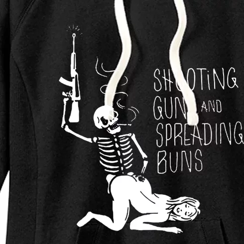 Shooting Guns And Spreading Buns Women's Fleece Hoodie