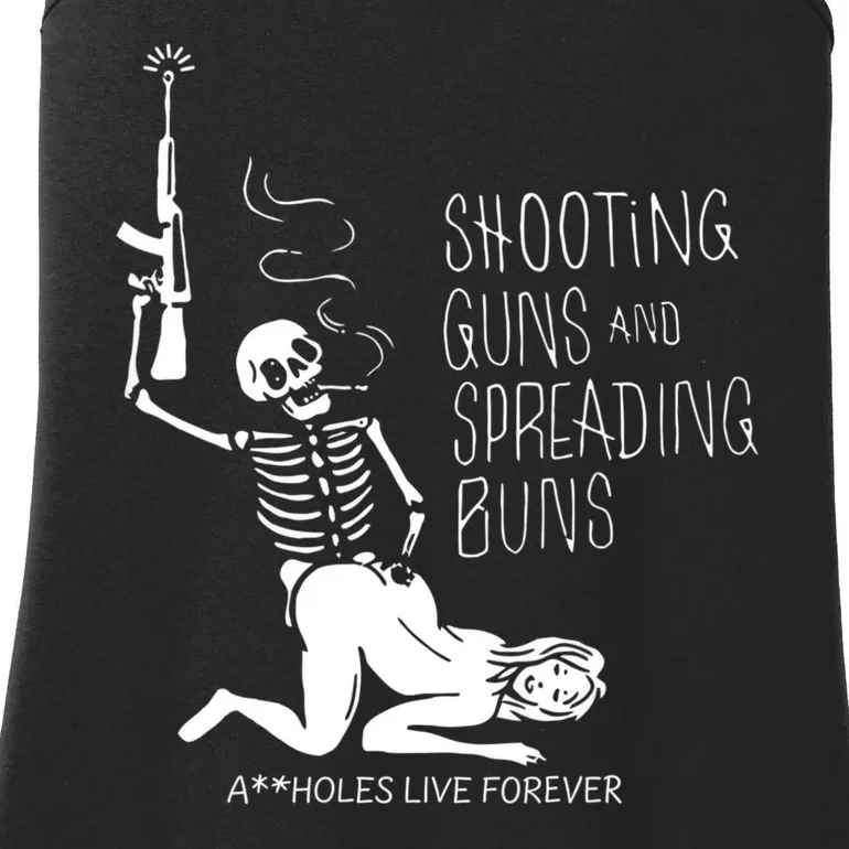 Shooting Guns And Spreading Buns Ladies Essential Tank