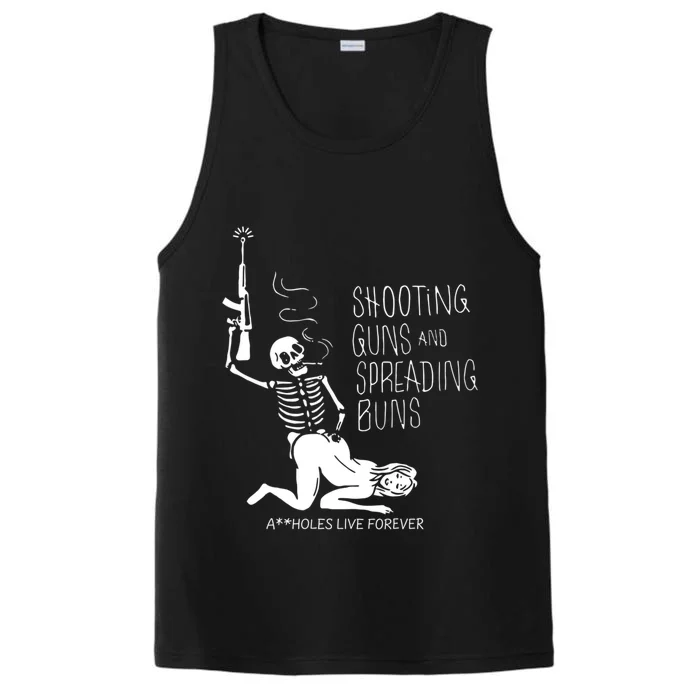 Shooting Guns And Spreading Buns Performance Tank