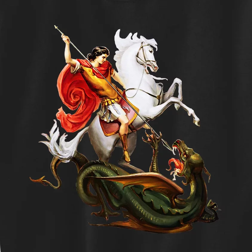 St. George And The Dragon England Catholic Saints Pray Kids Sweatshirt