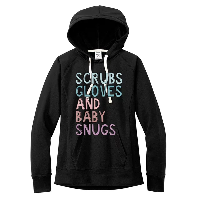 Scrubs Gloves And Baby Snugs Women's Fleece Hoodie