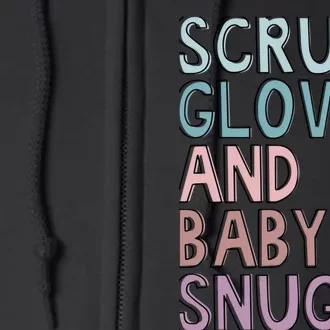 Scrubs Gloves And Baby Snugs Full Zip Hoodie