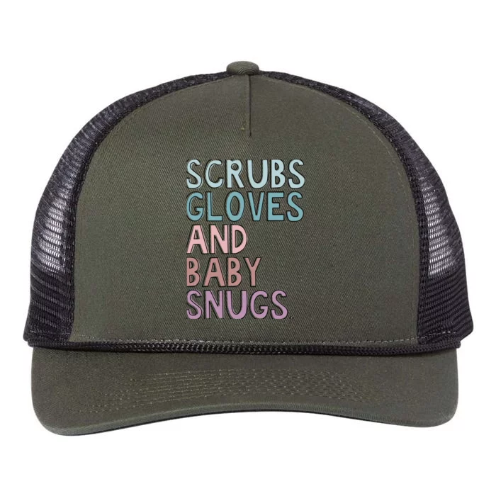 Scrubs Gloves And Baby Snugs Retro Rope Trucker Hat Cap