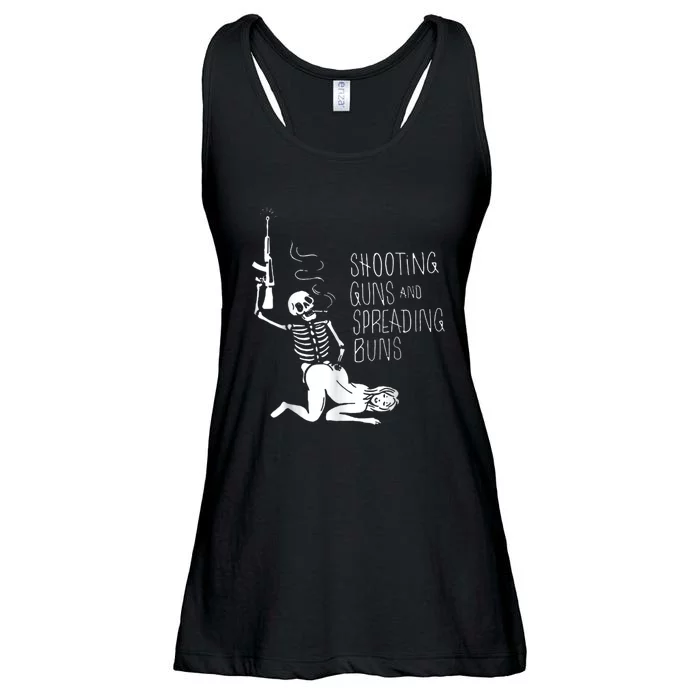 Shooting Guns And Spreading Buns Ladies Essential Flowy Tank