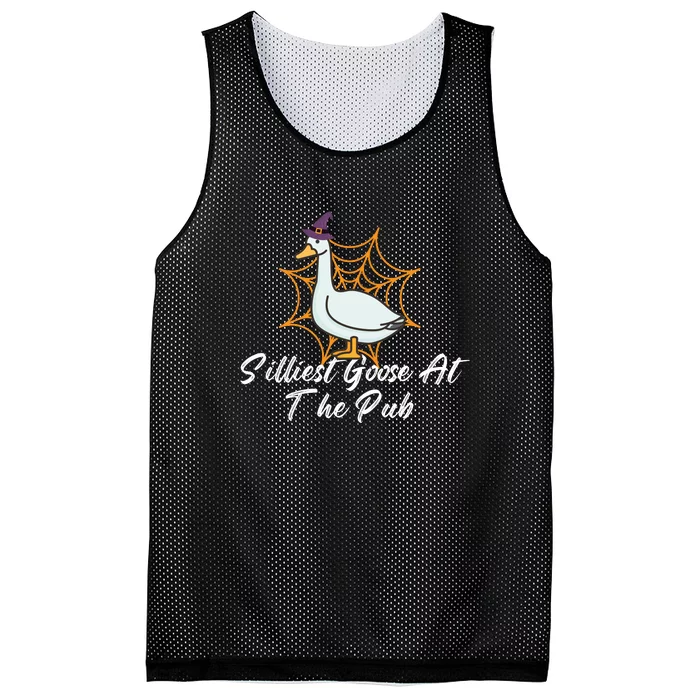 Silliest Goose At The Pub Halloween Mesh Reversible Basketball Jersey Tank