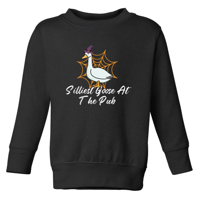 Silliest Goose At The Pub Halloween Toddler Sweatshirt