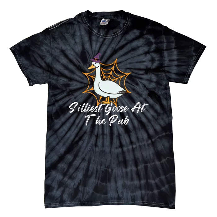 Silliest Goose At The Pub Halloween Tie-Dye T-Shirt