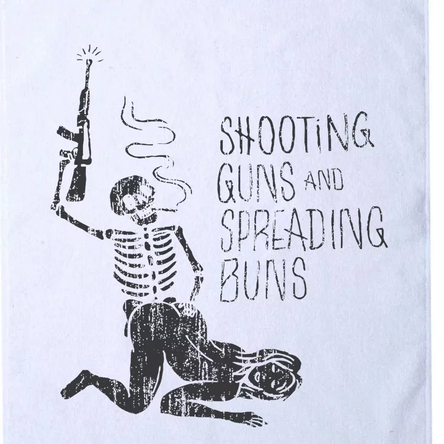 Shooting Guns And Spreading Buns Platinum Collection Golf Towel