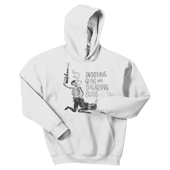 Shooting Guns And Spreading Buns Kids Hoodie