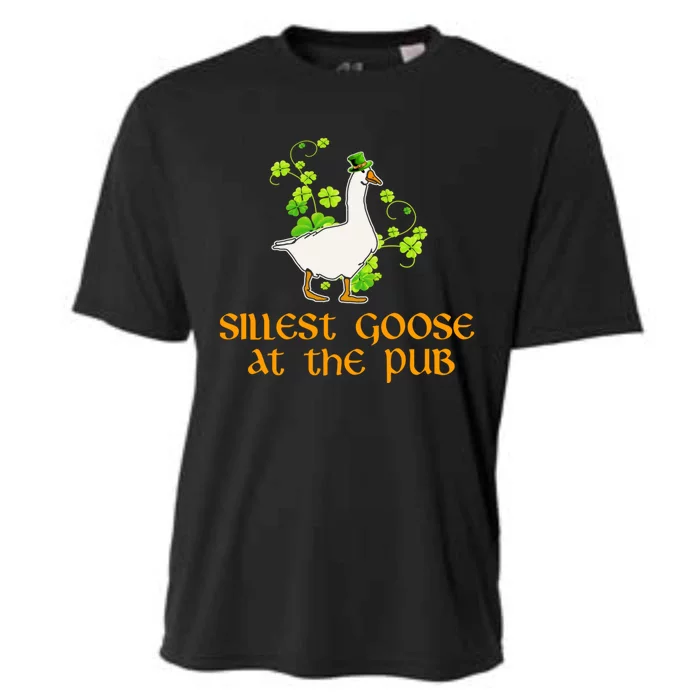 Silliest Goose At The Pub St Patricks Day Funny Cooling Performance Crew T-Shirt