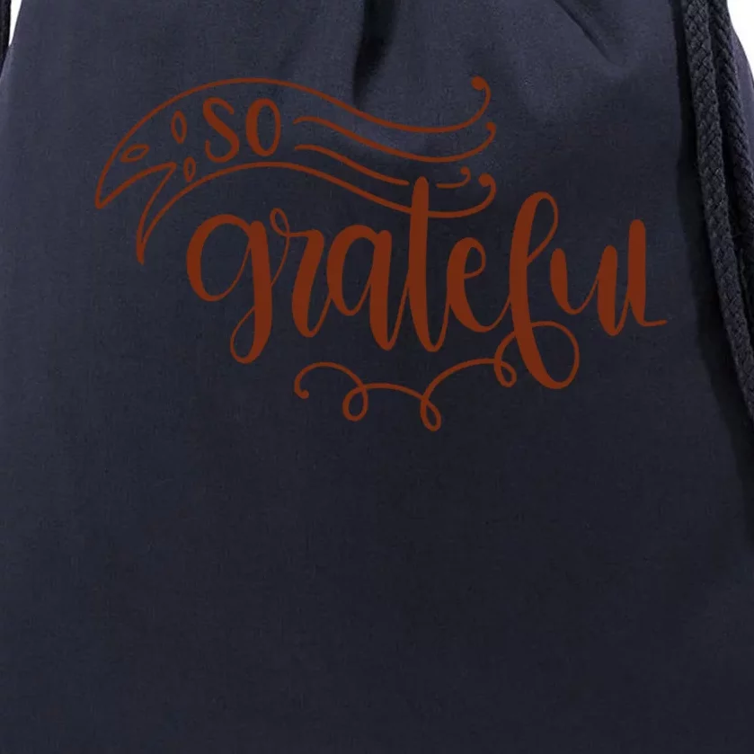 So Grateful A Christian Bible Design Always Be Grateful Gift Drawstring Bag