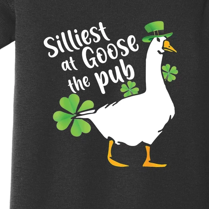 Silliest Goose At The Pub St. Patrick’s Day Baby Bodysuit