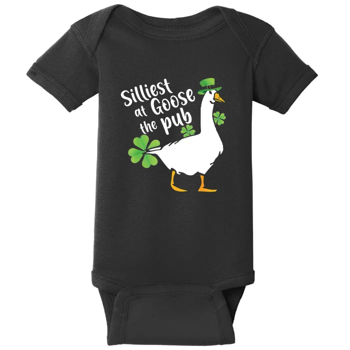 Silliest Goose At The Pub St. Patrick’s Day Baby Bodysuit