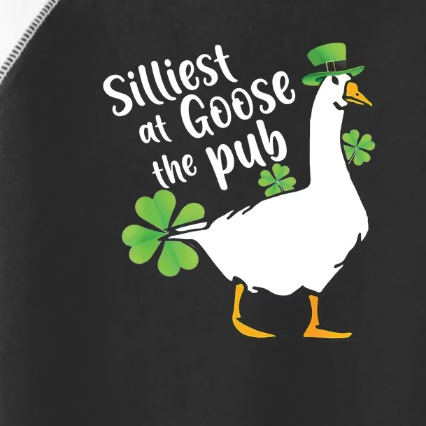 Silliest Goose At The Pub St. Patrick’s Day Toddler Fine Jersey T-Shirt