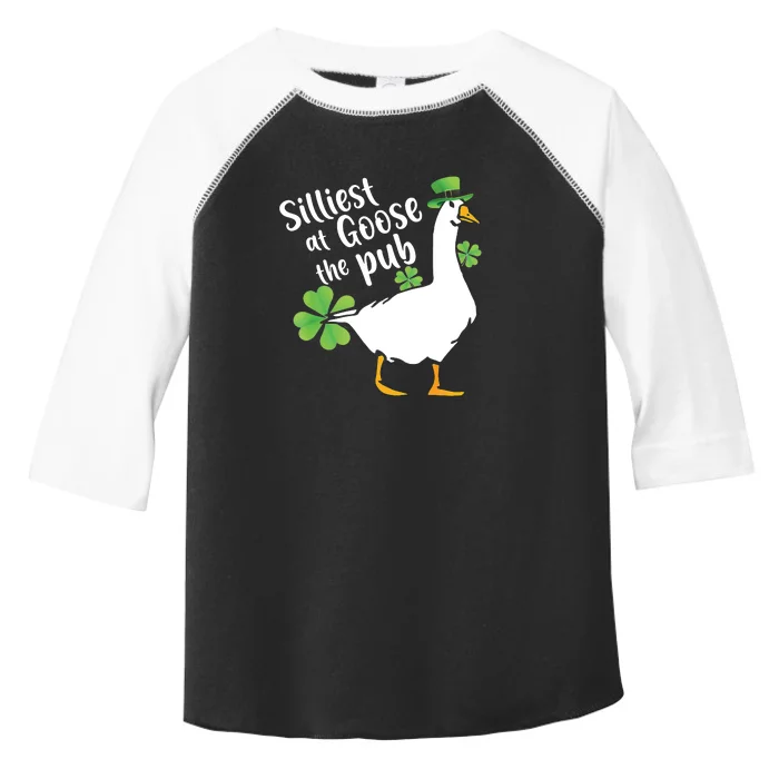 Silliest Goose At The Pub St. Patrick’s Day Toddler Fine Jersey T-Shirt