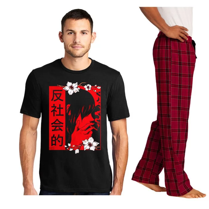 Soft Grunge Aesthetic Antisocial Sad Anime Harajuku Pajama Set