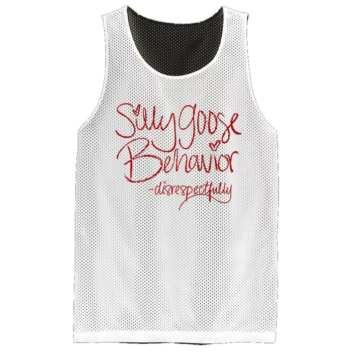 Silly Goose Behavior Disrespectfully Mesh Reversible Basketball Jersey Tank