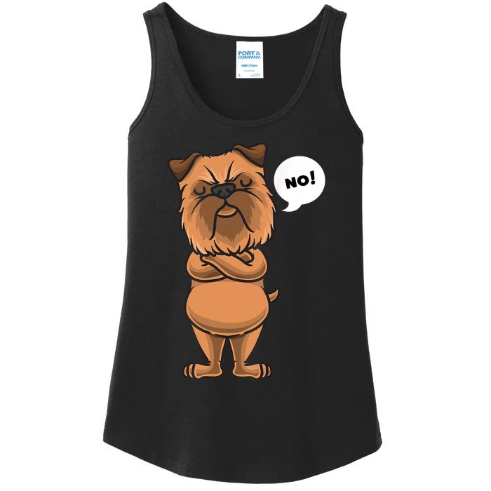 Stubborn Griffon Bruxellois Dog Brussels Griffon Ladies Essential Tank