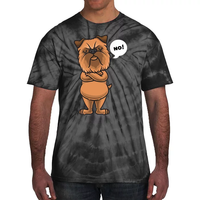 Stubborn Griffon Bruxellois Dog Brussels Griffon Tie-Dye T-Shirt