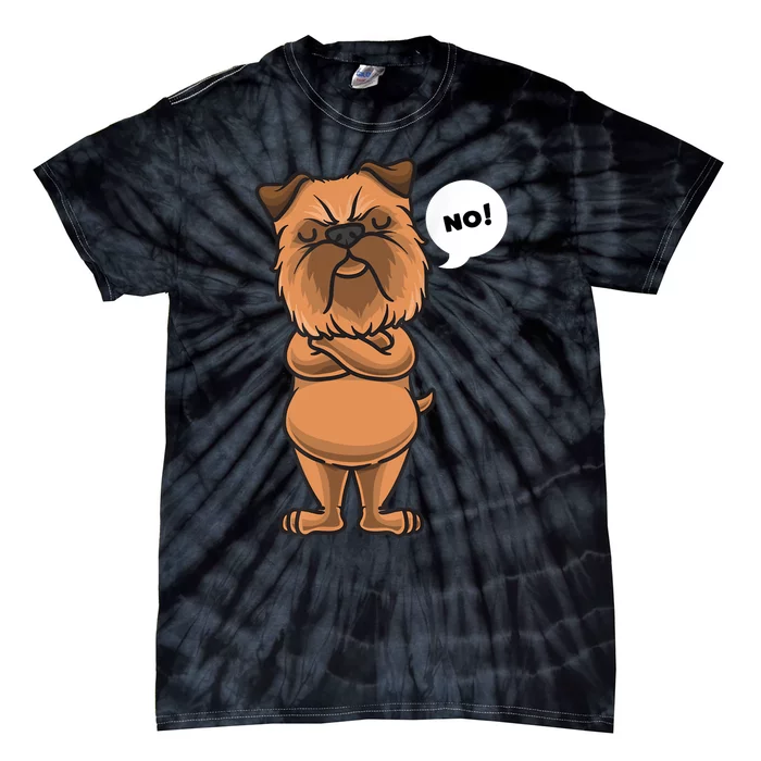 Stubborn Griffon Bruxellois Dog Brussels Griffon Tie-Dye T-Shirt