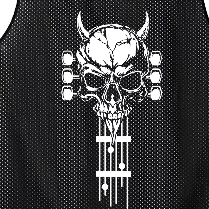 Skeleton Guitar Best Design Great Mesh Reversible Basketball Jersey Tank