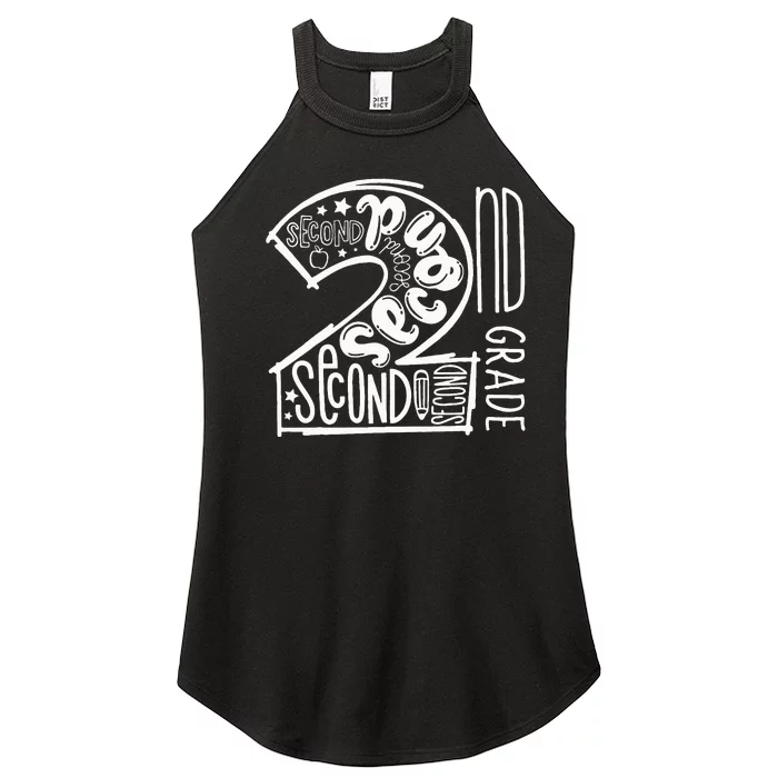 Second Grade Back To School 2nd Grade Teachers Women’s Perfect Tri Rocker Tank