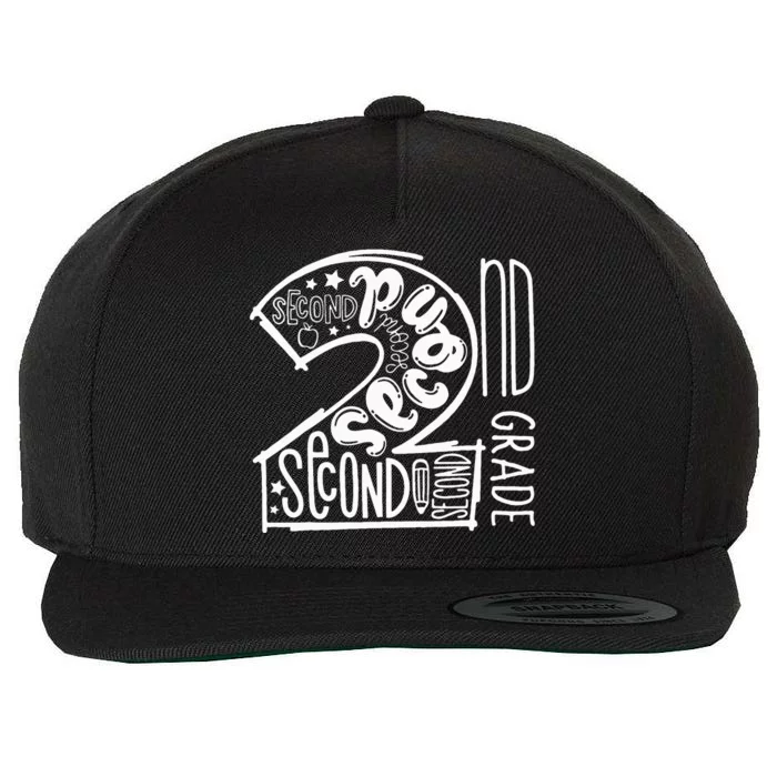 Second Grade Back To School 2nd Grade Teachers Wool Snapback Cap