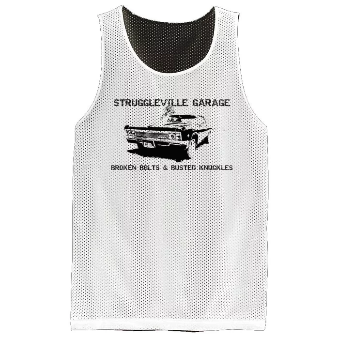 Struggleville Garage Broken Bolts & Busted Knuckles Mesh Reversible Basketball Jersey Tank