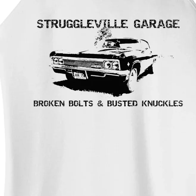 Struggleville Garage Broken Bolts & Busted Knuckles Women’s Perfect Tri Rocker Tank