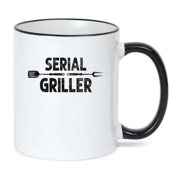 Serial Griller Bbq Distressed Grill Master Chef Gift Black Color Changing Mug