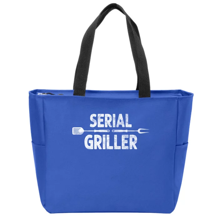 Serial Griller Bbq Distressed Grill Master Chef Gift Zip Tote Bag