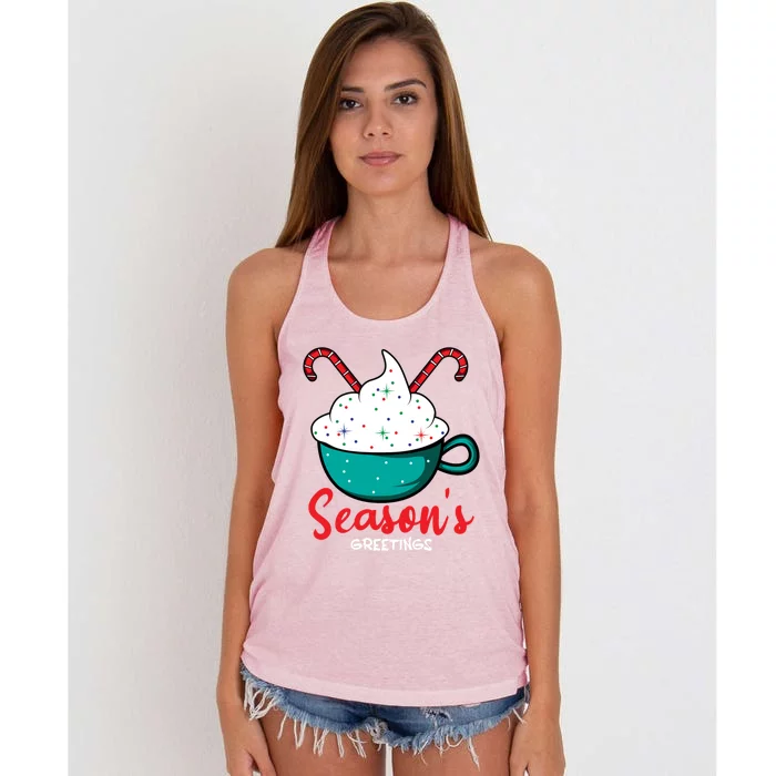 Season Greetings Baker Funny Gift Women's Knotted Racerback Tank