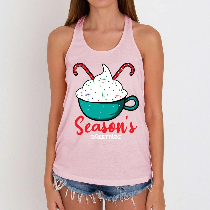 Season Greetings Baker Funny Gift Women's Knotted Racerback Tank