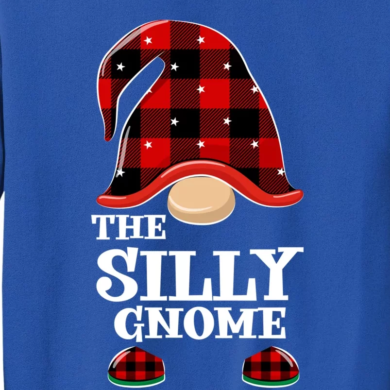 Silly Gnome Buffalo Plaid Funny Christmas Matching Family Meaningful Gift Sweatshirt