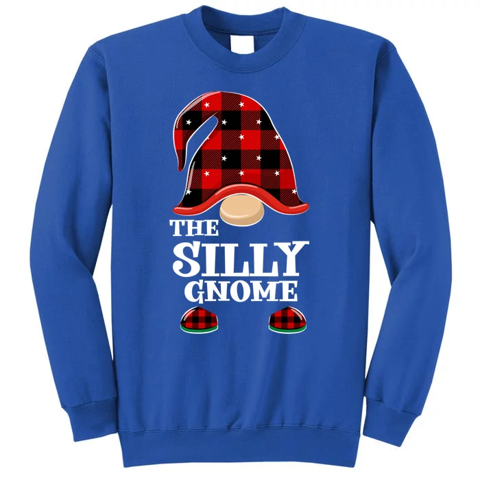 Silly Gnome Buffalo Plaid Funny Christmas Matching Family Meaningful Gift Sweatshirt