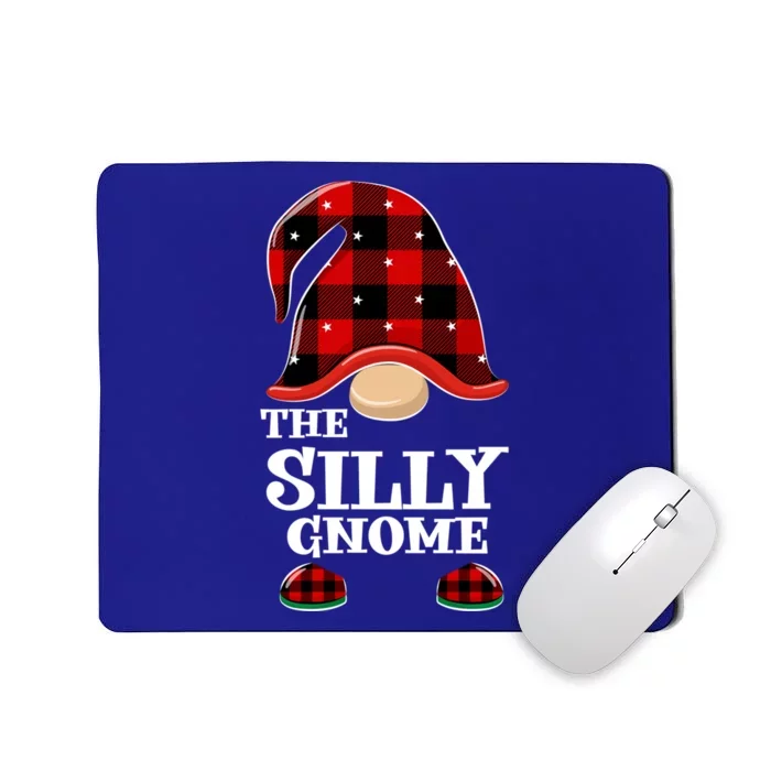 Silly Gnome Buffalo Plaid Funny Christmas Matching Family Meaningful Gift Mousepad