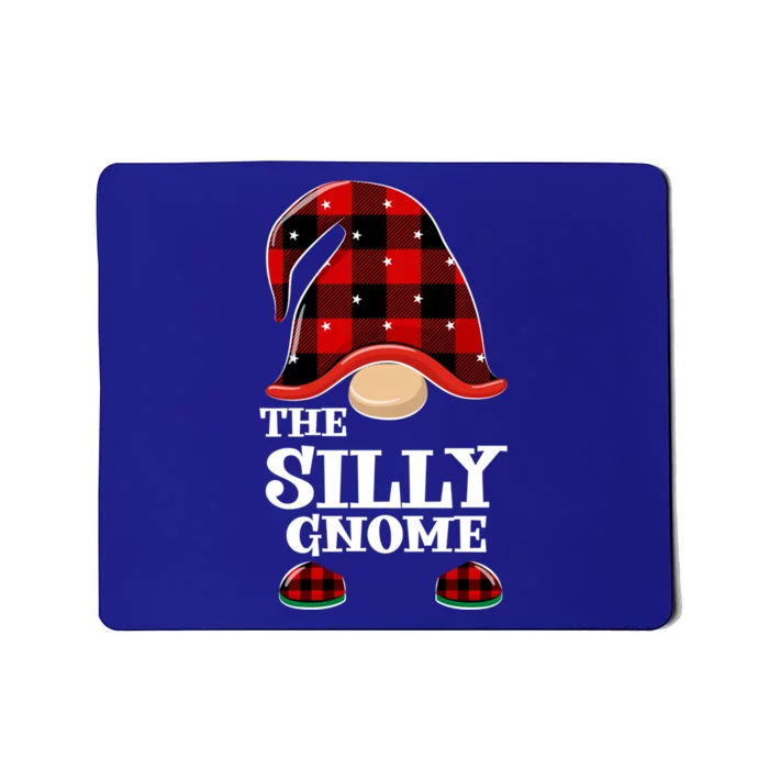 Silly Gnome Buffalo Plaid Funny Christmas Matching Family Meaningful Gift Mousepad