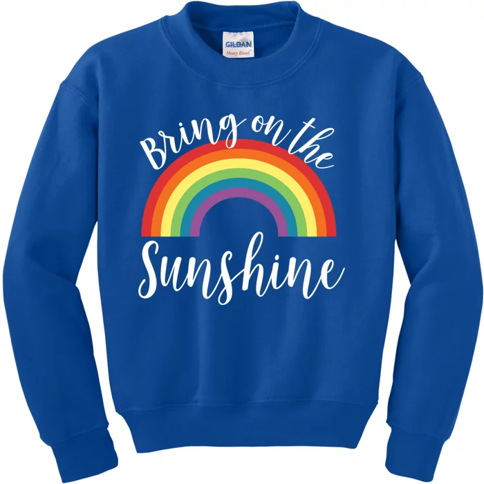 Sunshine Gift Bring On The Summer Spring Rainbow Gift Great Gift Kids Sweatshirt