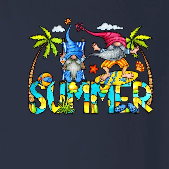 Summer Gnomes Beach Toddler Long Sleeve Shirt