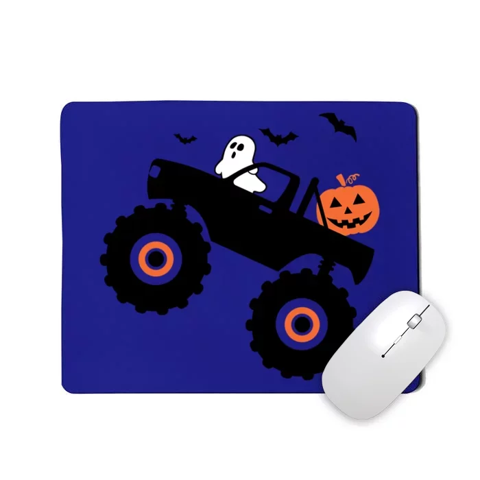 Spooky Ghost Bats Jack O Lantern Monster Truck Halloween Cute Gift Mousepad