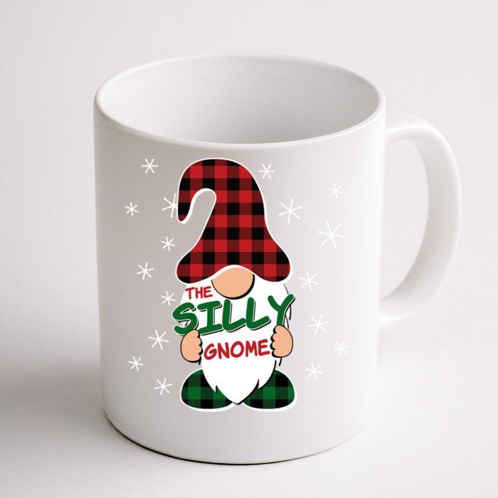 Silly Gnome Buffalo Plaid Matching Family Christmas Pajama Meaningful Gift Front & Back Coffee Mug