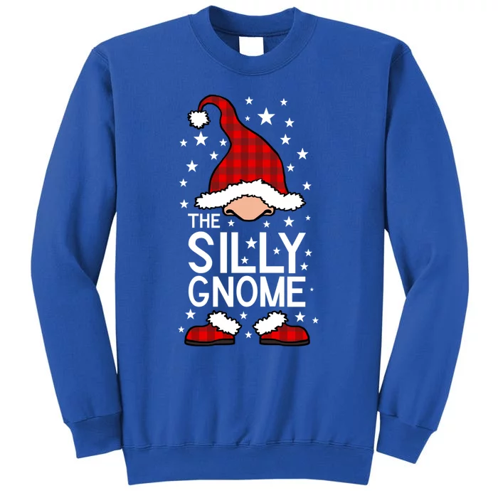 Silly Gnome Buffalo Plaid Matching Family Christmas Pajama Meaningful Gift Tall Sweatshirt