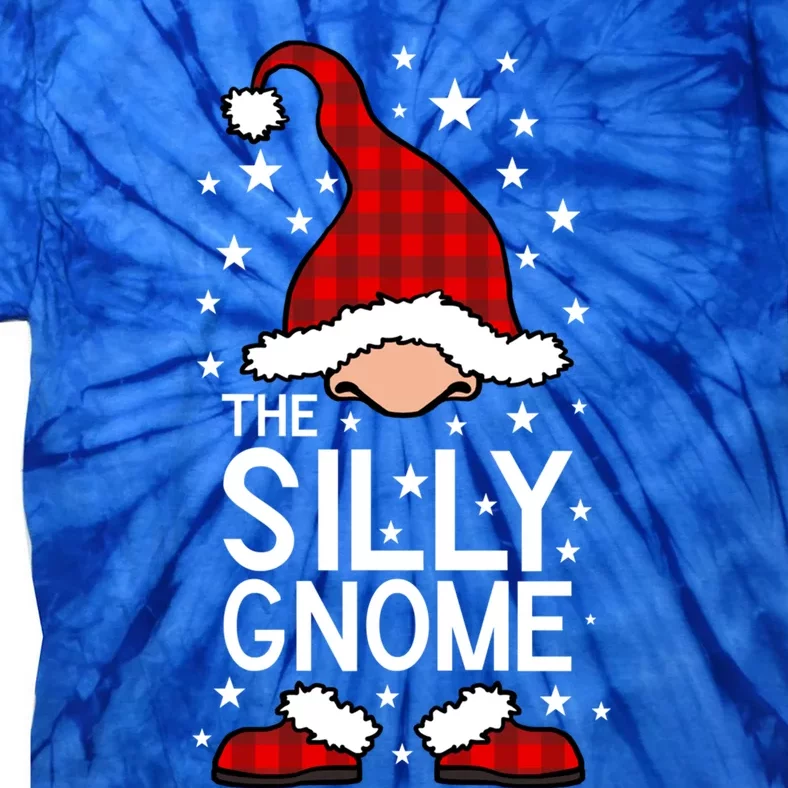 Silly Gnome Buffalo Plaid Matching Family Christmas Pajama Meaningful Gift Tie-Dye T-Shirt