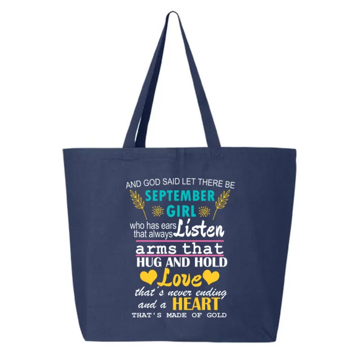 September Girl Birthday Gift 25L Jumbo Tote