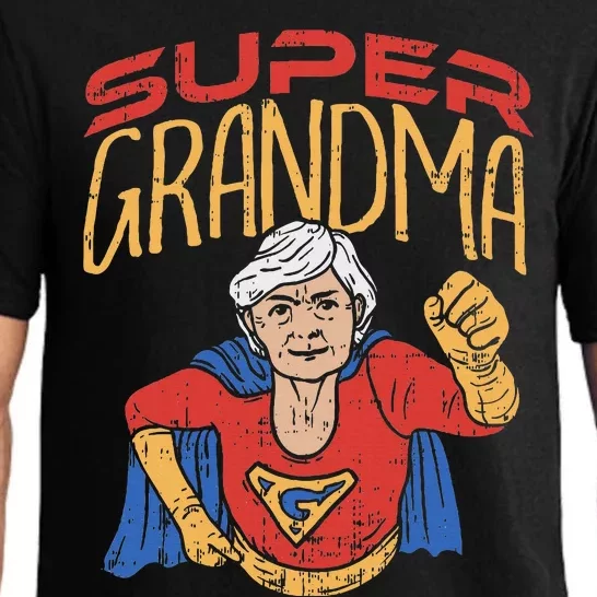 Super Grandma Best Grandma Grandmother Superhero Pajama Set